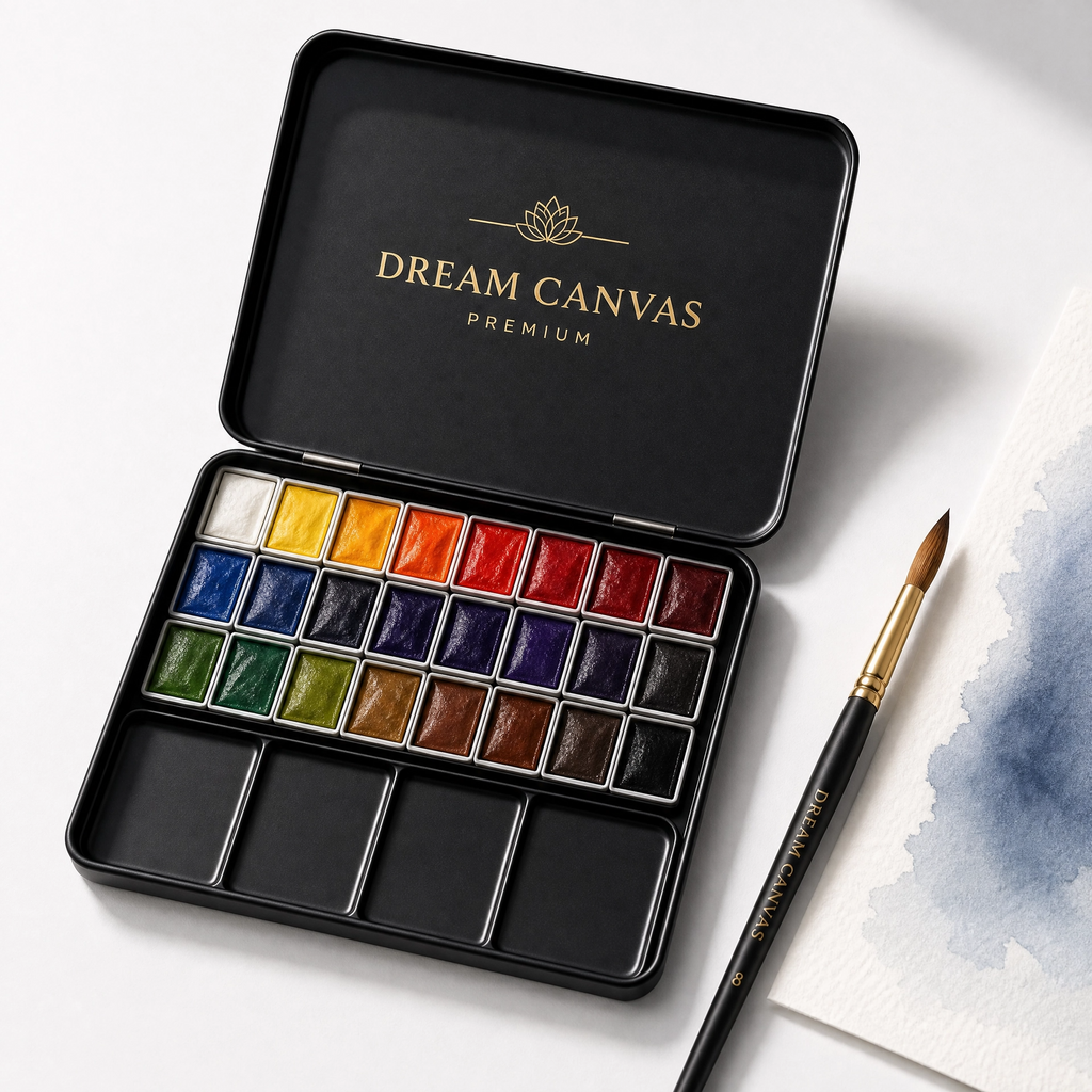 Dream Canvas Premium Watercolor Paint Set for Artists