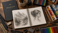 Dream Canvas Spiral Bound Sketch Book for Creative Art
