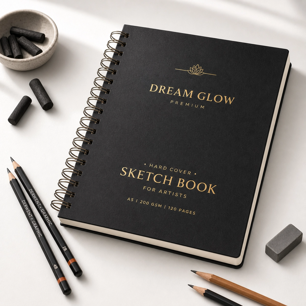 Dream Canvas Spiral Bound Sketch Book for Creative Art